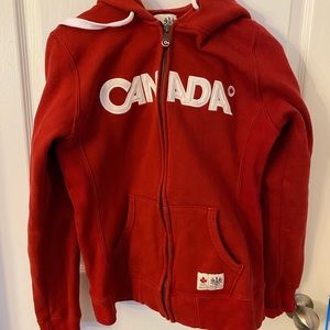 HBC women’s Team Canada zippered hoodie.